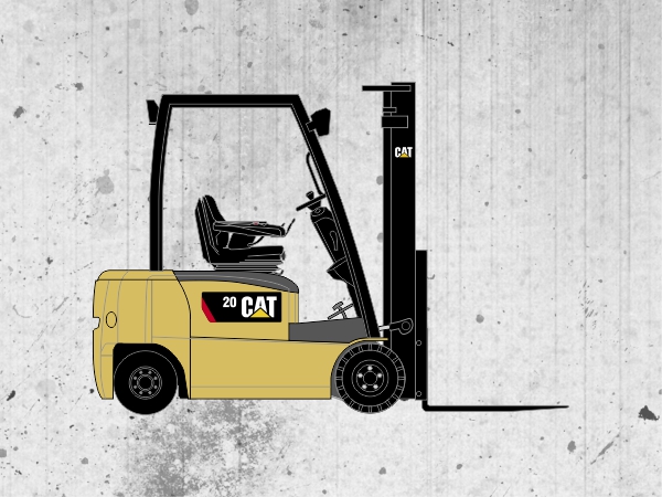 Cat® EP25-35(C)N-80E elektromos targoncák